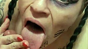 Great fuck session with slut handjob big cock riding deepthroat close up