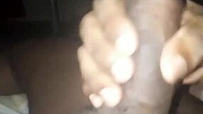 Gay Man Strokes Cock in Midnight Homemade Session