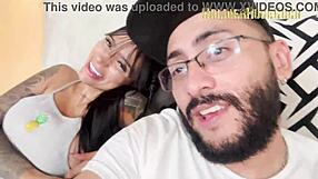 hey, she just got here from hometown and already craves my huge cock inside her!