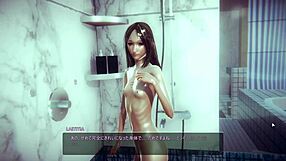 I skinny fuck in the shower, but it's 3d anime