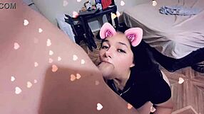 teen cheerleader sucks cock on snapchat!