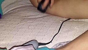 Asian Amateur Uses Hairy Rabbit Toy For Solo Masturbation