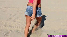 lesbian sex tape with ariana grand and mandy armani licking pussy