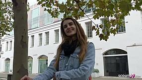 german scout - extrem skinny teen adelle fuck to eye rolling orgasm at street pickup