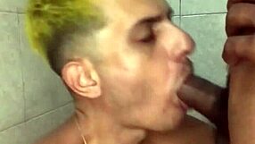 That twink from the soccer field came to suck my big cock in secret.