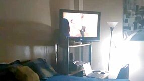 Sexy latina in socks during cheating