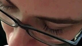 close up lipstick sucking big black cock