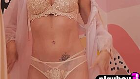 Big Booty Milf Stephanie Manescu Undresses And Rips Clothes Showing Natural Tits