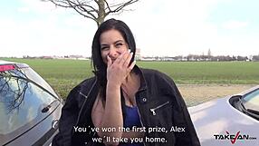 czech amateur hussy’s big tits dripping with jizz topping