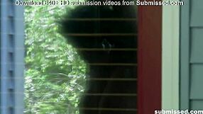 BDSM threesome with spanking and deep throat action with a mature maledom