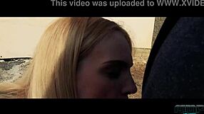 Professional Stalker Caught in Blonde Outdoor Cum Action