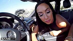 Tiffany Brookes Sucks Dick in Public POV