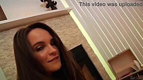 Teal Conrad Slowly Fucks Herself with Green Dildo