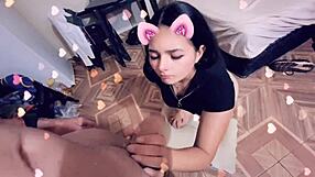 teen cheerleader sucks cock on snapchat!