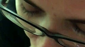 close up lipstick sucking big black cock