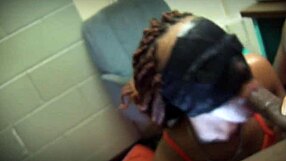 Shae performs short and sweet deepthroat blowjob