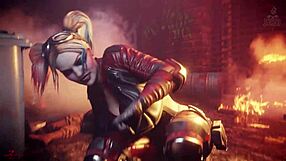 할리 퀸 데즈몰 3D 액션에서 스페인어로 뜨겁게 탄다!