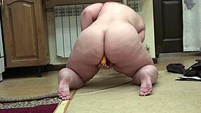 Bold Anal Masturbation with Carrots