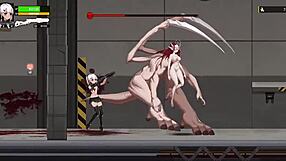 Anime hentai game with big tits getting wild action