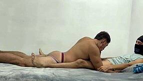 Mexican twink gets ass sucked by bodybuilder for the first time