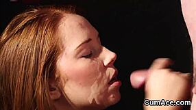 Nasty Beauty Gets Sperm Shot On Face