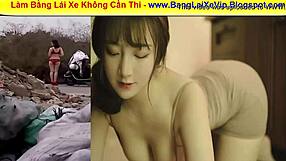 Hot Vietnamese student Linh Trang in steamy action with me