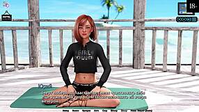 complete gameplay sunshine love part 5 with asian petite redhead in dress