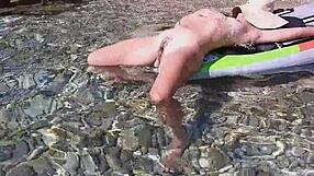 wild anal orgasm on the sup