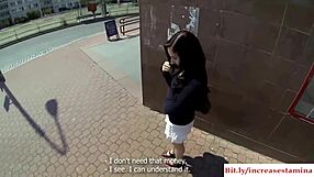 Out-Of-Town Gal Bent Over For Doggystyle Fucking And Facial Outdoors