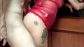 Latina wife squirts from big cock in kitchen POV