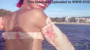 had a blast with jet ski before a hot cumshot in pussy on beach