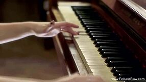 Upside Down Blowjob Session Swallowing Cum from Brunette and Blonde