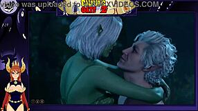 Astorian fucks a female namekian