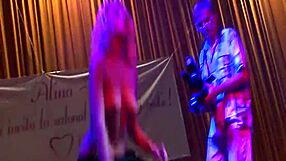 sexy lapdance on public stage