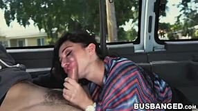 Horny Crystal Rae Has AMATEUR SEX in Car with Stranger!