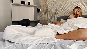 Took the plug out and helped the milf with some tasks.