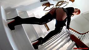 mischievous milf red xxx teases with her big tits