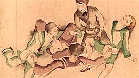 Vintage erotic illustration brings retro charm to classic art lovers