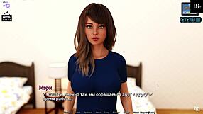 complete gameplay sunshine love part 5 with asian petite redhead in dress