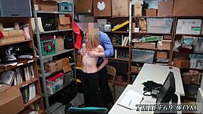 Old granny joins teen for wild threesome under LP officer's watch