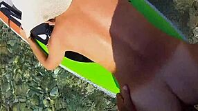 wild anal orgasm on the sup