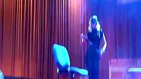 sexy lapdance on public stage