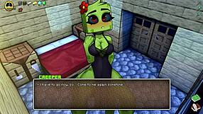 Oh Wow, Getting Sucked Near Oblivious Girlfriend In Hentai Parody!