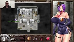 Karryn experiences detailed prison scenes in hentai game