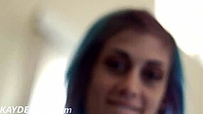 Emo Girl With Blue Hair Pov Blowjob And Sex!