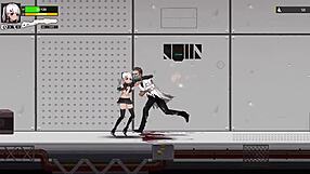 Anime hentai game with big tits getting wild action