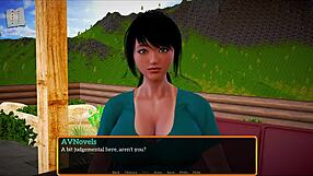 my new family plays a fun game together