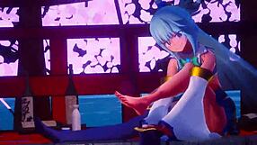 Konosuba's Sex Party With Mitsuboshi In Horny Animation.