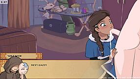 watch this sloppy blowjob in 4 elements trainer