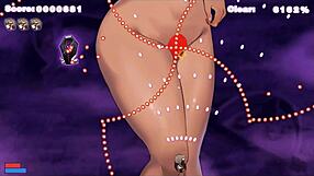 Succubus Chan Undresses Giant Waifu in Hentai Game.